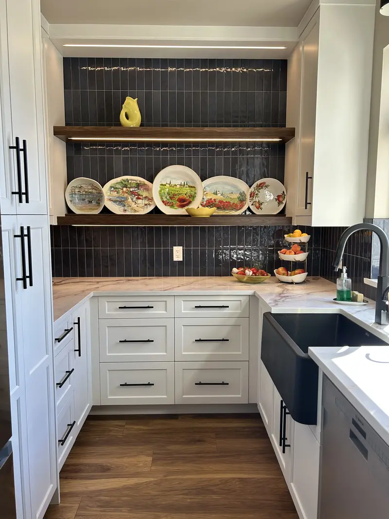 Modern Slab kitchen cabinets